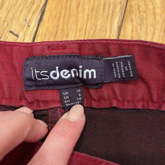 LONG TALL SALLY AVA Stretch Skinny Jeans in colour: Red Pepper. Size US 6. EUC - Picture 11 of 17